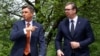 Predsjednik Slovenije Borut Pahor sa predsjednikom Srbije Aleksandrom Vučićem tokom Brdo-Brijuni samita 17. maja 2021, arhivska fotografija 