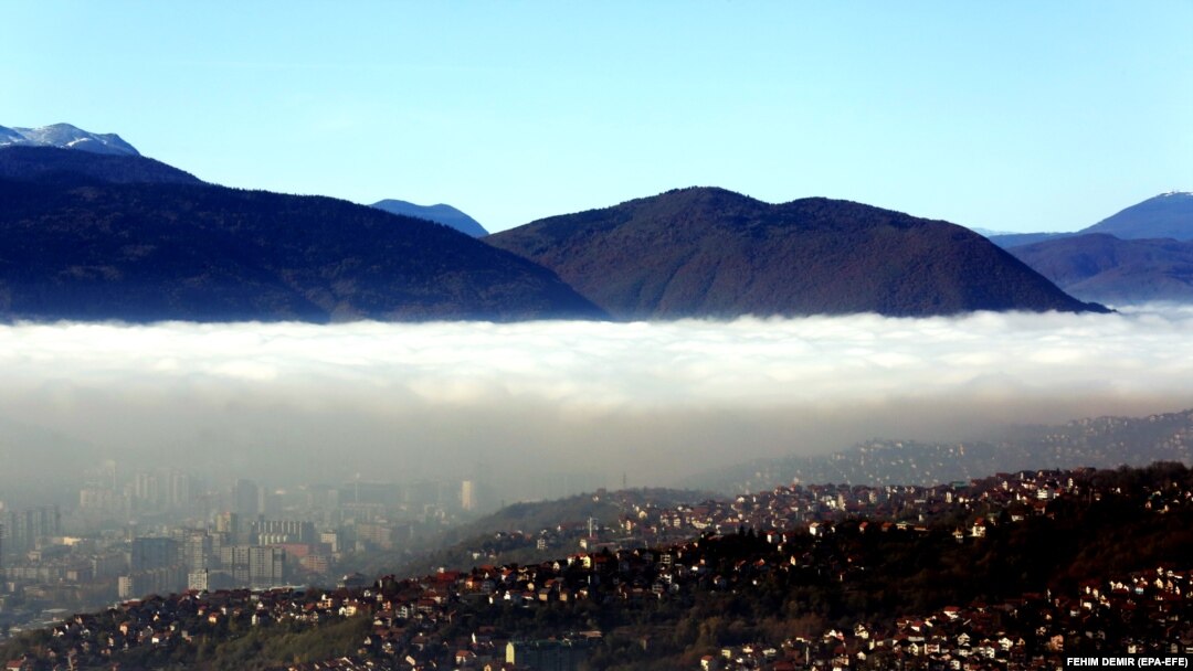 Smog iznad Sarajeva, BiH, 13. novembra 2023.