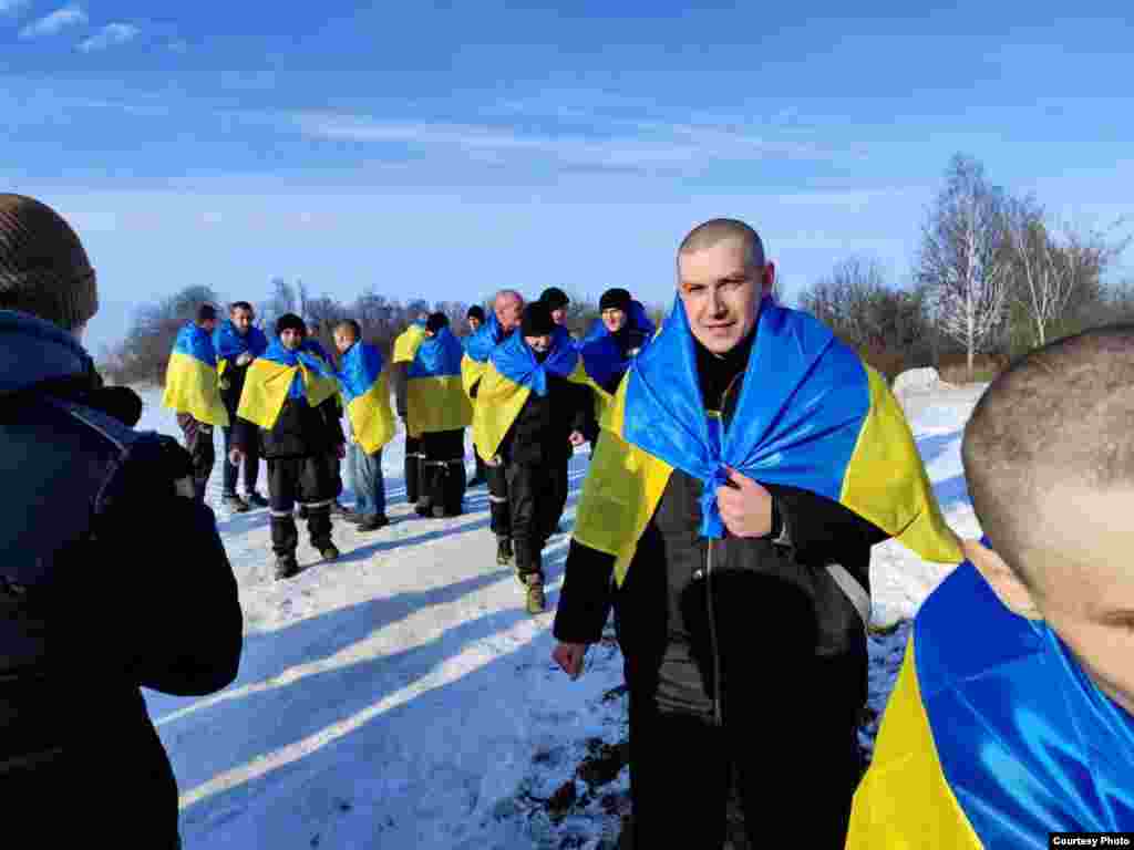 Українські військовополонені після обміну 31 січня 2024 року