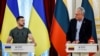 Президент України Володимир Зеленський (ліворуч) і президент Литви Гітанас Науседа. Київ, 28 червня 2023 року 