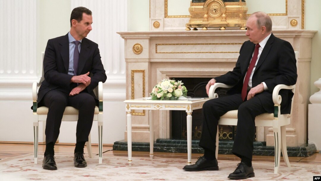Башар Асад Владимир Путин билан (архив сурати)
