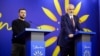 Президент України Володимир Зеленський і прем’єр-міністр Албанії Еді Рама (праворуч) у день cаміту «Україна – Південно-Східна Європа» в Тирані, Албанія, 28 лютого 2024 року