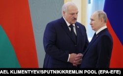 Олександр Лукашенко і президент Росії Володимир Путін