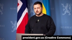 Президент України Володимир Зеленський під час візиту до Норвегії. Осло, 13 грудня 2023 року