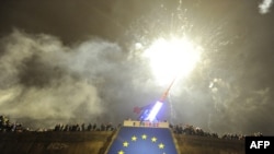 Чеська Республіка - феєрверк на честь переходу головування у ЄС від Франції до Чехії, 1 січня 2009 р.