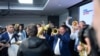 Serbia, Belgrade -- Leader of Serbian Progressive Party and Serbian president Aleksandar Vucic declares the electoral victory, April 3 2022