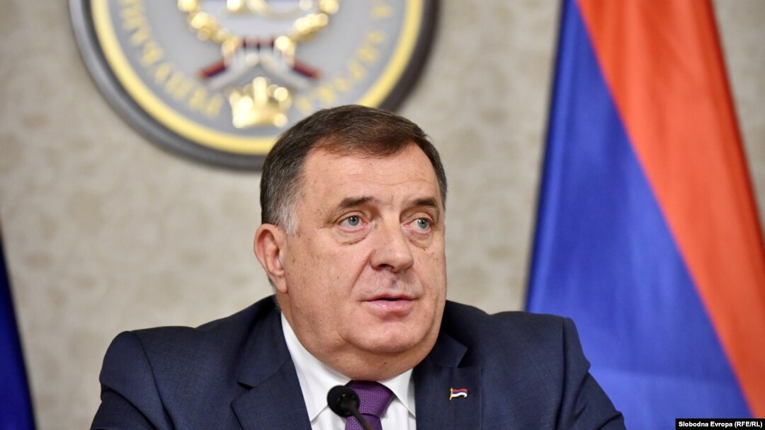 Milorad Dodik na konferenciji za novinare u Istočnom Sarajevu, novembar 2021.