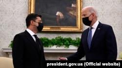 Джо Байден і Володимир Зеленський під час зустрічі у Вашингтоні, 1 вересня 2021 року