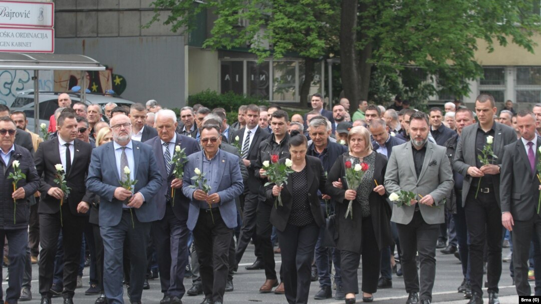 Obilježavanje 30. godišnjice stradanja pripadnika JNA u Dobrovoljačkoj ulici u Sarajevu, 3. maj 2022.