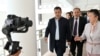 Президент Садыр Жапаров менен саламаттык сактоо министри Алымкадыр Бейшеналиев Ысык-Көлдүн жээгиндеги "Алтын балалык" балдар борборунун ачылышында, 1-июнь, 2022-жыл. 