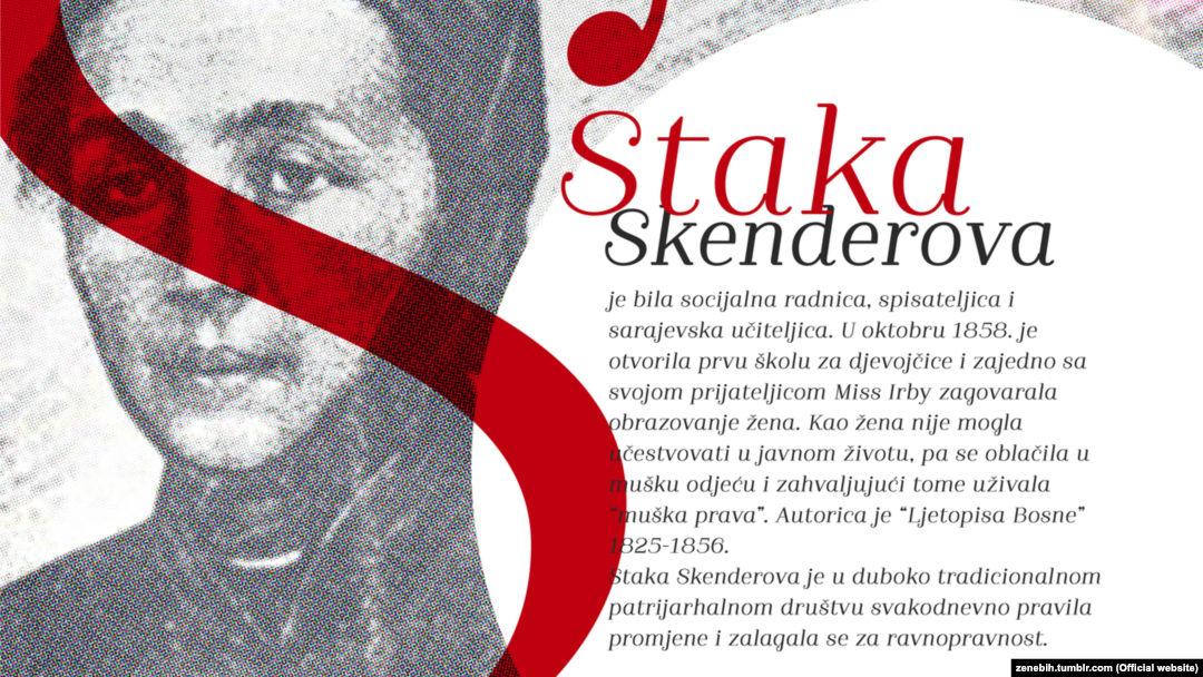 "Staka Skenderova (na plakatu) je nosila mušku odjeću kako bi je ozbiljnije shvatili", ističe Maša Durkalić.