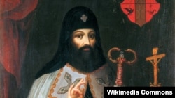Петро Могила (1596–1647) – український політичний, церковний і освітній діяч. Засновник Києво-Могилянської академії, митрополит Київський, Галицький і всієї Русі (1633–1647), екзарх Константинопольського патріарха. Архімандрит Києво-Печерського монастиря (з 1627 року)