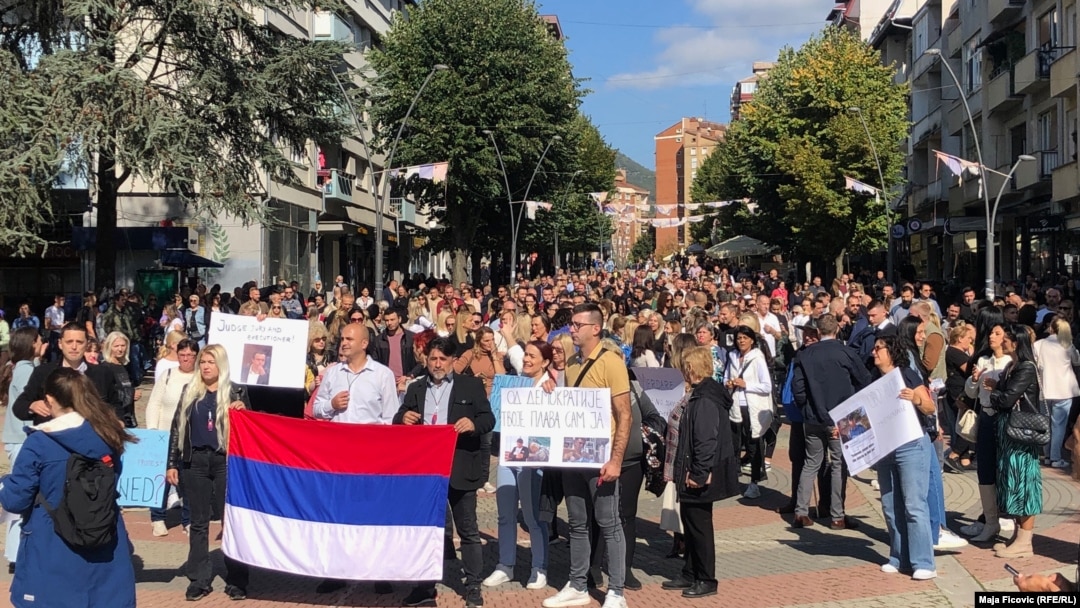 Protest u Severnoj Mitrovici 10. oktobar 2024.