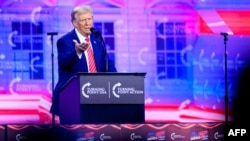 Обраний президент США Дональд Трамп на конференції AmericaFest, Фінікс, 22 грудня 2024 року