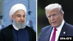 Хасан Роухани жана Дональд Трамп.