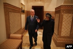 سلطان قابوس و بنیامین نتانیاهو