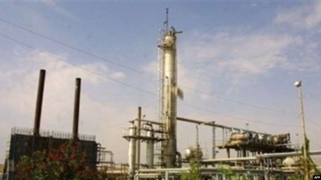 An oil refinery in Sulaimaniya, in semi-autonomous Kurdistan