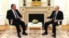 Эмомали Рахмон и Владимир Путин. 8 мая 2021 года. 