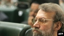 علی لاریجانی تنها کانديدای رياست مجلس هشتم بود.(عکس: AFP)