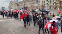 Several Detained Amid Women’s Protest March In Belarus