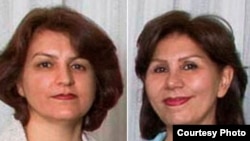 فریبا کمال‌آبادی (چپ) و مهوش ثابت، دو رهبر در بند بهائیان
