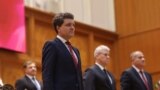 Romanian president Nicusor Dan swearing in