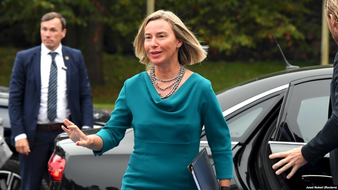 Federica Mogherini dolazi na sastanak u Helsinki, 30. august, 2019