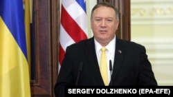 Державний секретар США Майк Помпео від час візиту в Україну 31 січня 2020 року 