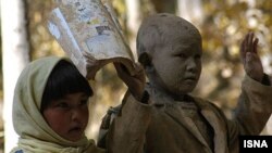 صحنه ای از فیلم بودا از شرم فرو ریخت، ساخته حنا مخملباف