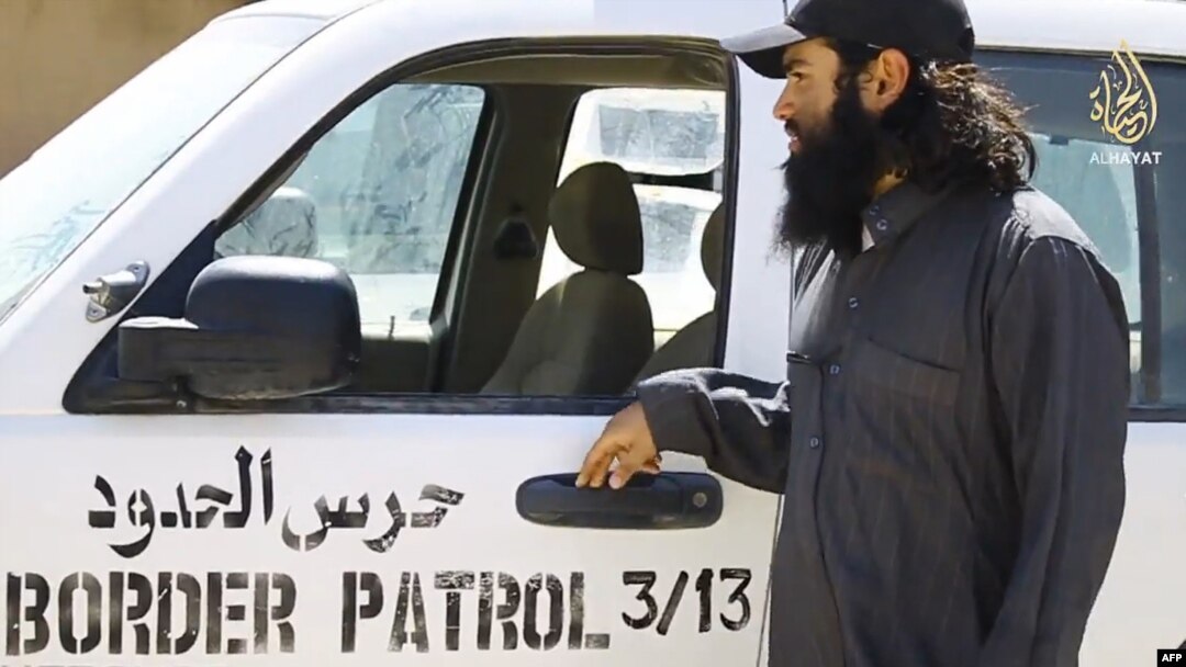 IS's English-language propaganda outlet, Al-Hayat, released a video called The End Of Sykes-Picot, which showed the destruction of the border between Iraq and Syria. An IS fighter provided a video tour, in clear English, of the border crossing that Iraqi soldiers had abandoned.