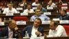 Armenia - Parliament deputies fromt the opposition Hayastan alliance attend a session of the National Assembly, Yerevan, August 4, 2021.