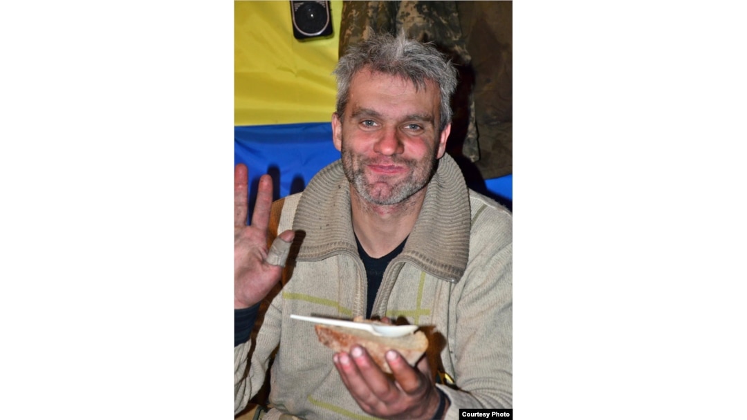 Ігор Брановицький на фронті (фото побратима Руслана Боровика). Грудень 2014 року