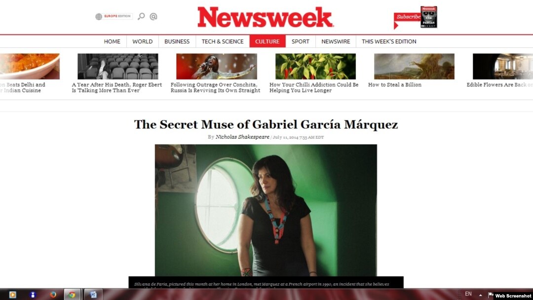Newsweek, Silvana de Faria