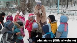Казанның 184нче татар балалар бакчасында Беренче кар бәйрәме