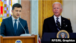 Президент України Володимир Зеленський та президент США Джо Байден (фото комбіноване)