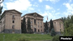 Armenia -- The parliament building in Yerevan.