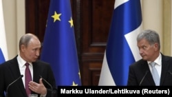 Президент Росії Володимир Путін у розмові з Саулі Нійністе назвав помилкою відмову Фінляндії від нейтралітету. Архівне фото 