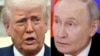 (FILES) (COMBO) This combination of pictures created on March 17, 2025 shows, L-R, US President Donald Trump in the Oval Office of the White House in Washington, DC, on March 13, 2025 and Russia's President Vladimir Putin at the Kremlin in Moscow on March