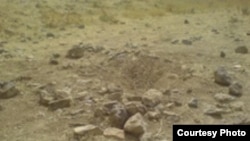 نمایی از یک محل اجرای سنگسار در ایران
