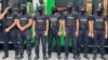 Полицейский спецназ на месте анонсированного оппозицией протеста