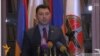 Эдуард Шармазанов во время пресс-конференции