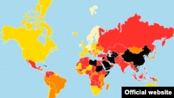 "Reporters Without Borders " «Доза доцу репортераш" хIоттийна карта.