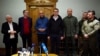 Лідери Польщі, Чехії та Словенії на переговорах у Києві, 15 березня 2022 року. Прем'єр-міністр Польщі Матеуш Моравецький на фото четвертий зліва