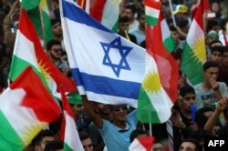 یکی از تجمع های حمایت از برگزاری همه پرسی در اقلیم کردستان عراق