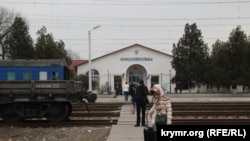 Novooleksiyivkadaki demiryol vokzalı