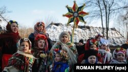 Архівне фото. Традиційне святкування Різдва, Музей у Пирогові. Січень 2015 року.