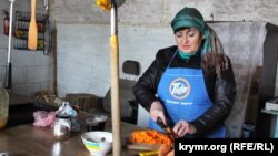 участница акции по гражданской блокаде Крыма Амина Аметова