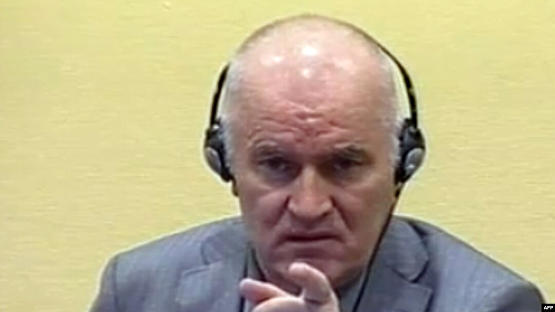 Ратко Младич в суде в Гааге