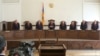 Armenia -- Constitutional Court Chairman Hrayr Tovmasian (C) reads out a ruling on an appeal lodged by former President Robert Kocharian, Yerevan, September 4, 2019.