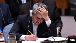 Посол Ірану в ООН Ґоламалі Хошру 